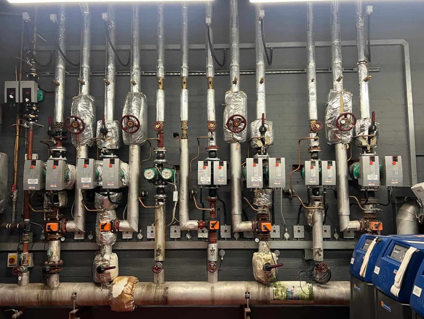 Professional pipe fitting work